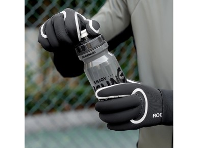 Guantes de ciclismo Rockbros totalmente impermeables, talla: S/M - negro