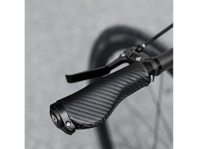 Puños Rockbros para bicicleta, ergonómicos, antideslizantes y con diseño retorcido - Negros Puños Rockbros para bicicleta, ergonómicos, antideslizantes y con diseño retorcido - Negros