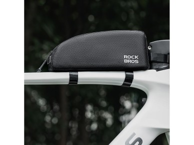 Bolsa de quadro Rockbros para tubo superior, 0,9 l - Preta