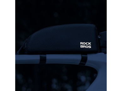 Bolsa de quadro Rockbros para tubo superior, 0,9 l - Preta