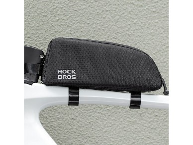 Bolsa de quadro Rockbros para tubo superior, 0,9 l - Preta