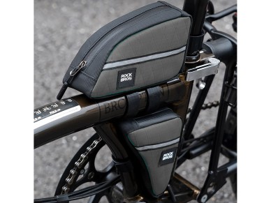 Bolsa para cuadro de bicicleta Rockbros Triangle de 0,8 l, color marrón Bolsa para cuadro de bicicleta Rockbros Triangle de 0,8 l, color marrón