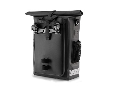 Rockbros Bike Bag with Backpack Function, Waterproof, with Helmet Attachment 18l - Black