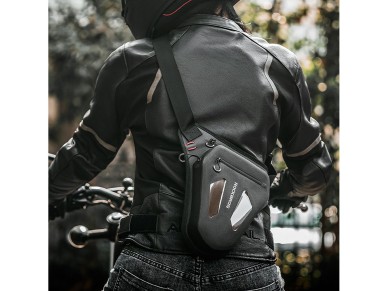 Bolsa para motocicleta Rockbros para perna, coxa, cintura e ombro - Preta
