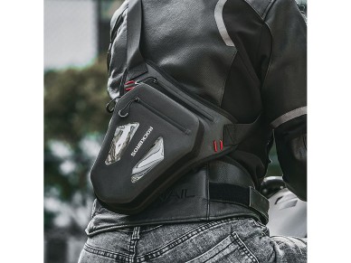 Bolsa para motocicleta Rockbros para perna, coxa, cintura e ombro - Preta