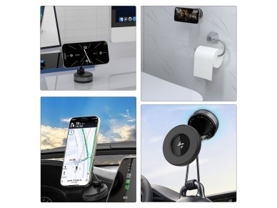 Wozinsky WUSM-01 Magnetic Car Holder for Dashboard/Windshield - Black Wozinsky WUSM-01 Magnetic Car Holder for Dashboard/Windshield - Black