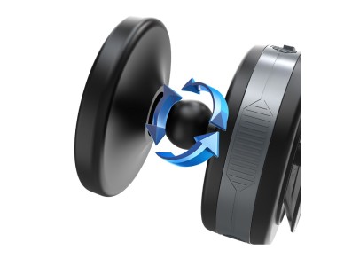 Soporte para coche Wozinsky WUSQ-01 con cargador Qi compatible con MagSafe - Negro