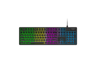 Teclado gamer Wozinsky WKG-200 com membrana e roda de rolagem - preto