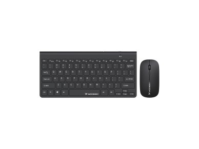 Wozinsky Wireless Keyboard + Compact Mouse Set - Black