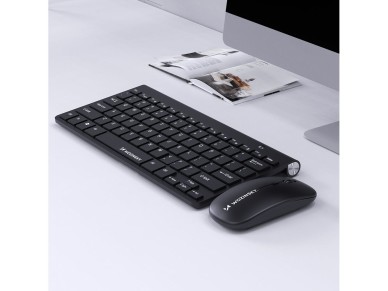 Wozinsky Wireless Keyboard + Compact Mouse Set - Black