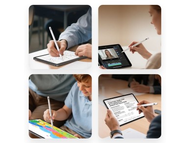 Caneta Stylus Wozinsky WRA-08 para iPad com Carregamento R�pido USB-C - Branca