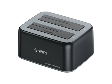 Orico docking station for 2.5" / 3.5" HDD / SSD, 5Gbps, USB-A to USB-B with cloning function (black) Orico docking station for 2.5" / 3.5" HDD / SSD, 5Gbps, USB-A to USB-B with cloning function (black)