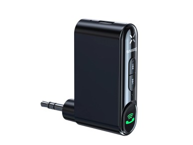 Transmisor auxiliar Bluetooth Baseus BSBA-02 (edición internacional) - negro Transmisor auxiliar Bluetooth Baseus BSBA-02 (edición internacional) - negro