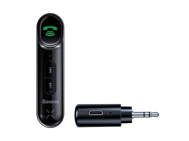 Transmissor AUX Bluetooth Baseus BSBA-02 (Edio Internacional) - preto