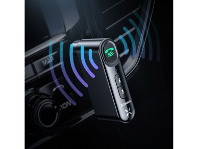 Transmissor AUX Bluetooth Baseus BSBA-02 (Edio Internacional) - preto