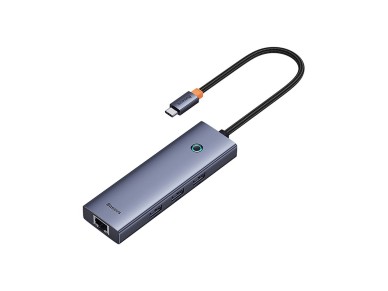 Baseus UltraJoy 4in1 USB-C Hub 3 x USB-A 3.0 + RJ45 - Gray