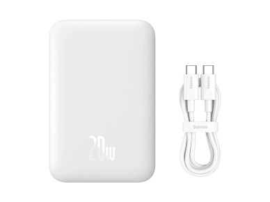 Banco de energía Baseus Magnetic Mini Air PPCXM06A de 6000 mAh y 20 W con cable USB-C Simple Se Banco de energía Baseus Magnetic Mini Air PPCXM06A de 6000 mAh y 20 W con cable USB-C Simple Se
