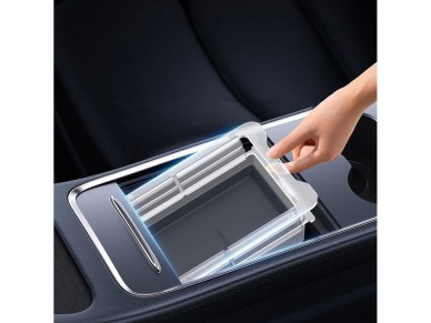 Baseus T-Space Series car organizer for Tesla Model 3 / Y - gray Baseus T-Space Series car organizer for Tesla Model 3 / Y - gray