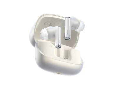 Fones de ouvido intra-auriculares sem fio Baseus Bowie M2s Ultra TWS com tela interativa - Branco