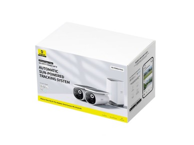 Kit de vigilância externa Baseus Security S1 Pro Dual 3K (2 câmeras) – Branco Kit de vigilância externa Baseus Security S1 Pro Dual 3K (2 câmeras) – Branco