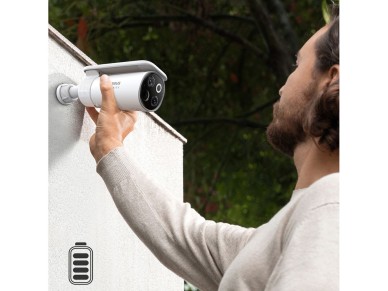 Kit de vigilância externa Baseus Security S1 Pro Dual 3K (2 câmeras) – Branco Kit de vigilância externa Baseus Security S1 Pro Dual 3K (2 câmeras) – Branco