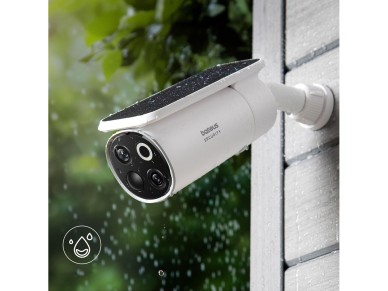 Kit de vigilância externa Baseus Security S1 Pro Dual 3K (2 câmeras) – Branco Kit de vigilância externa Baseus Security S1 Pro Dual 3K (2 câmeras) – Branco