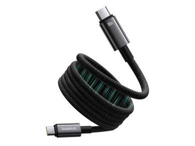 Cabo magnético USB-C/USB-C Baseus Tungsten Gold 100W 1m - preto