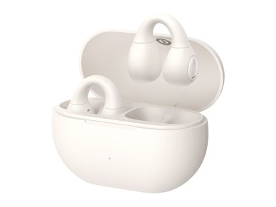 Auriculares inalámbricos Baseus Bass 15 Clip OWS con cable Baseus Simple USB-C 3A de 30 cm - Blanco Auriculares inalámbricos Baseus Bass 15 Clip OWS con cable Baseus Simple USB-C 3A de 30 cm - Blanco