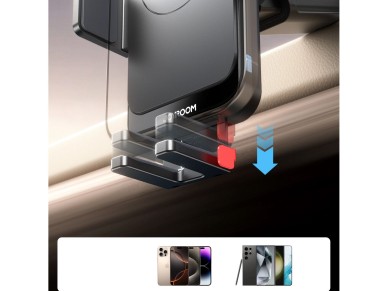 Joyroom JR-ZS241S car mount with inductive charger for dashboard - black Joyroom JR-ZS241S car mount with inductive charger for dashboard - black