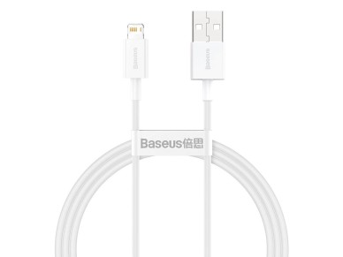 Baseus Superior USB - Cabo Lightning 2,4A 1 m Branco (CALYS-A02) Baseus Superior USB - Cabo Lightning 2,4A 1 m Branco (CALYS-A02)