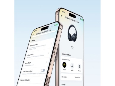 Fones de ouvido sem fio Baseus Bass BH1 Lite com Bluetooth 6.0 - Preto Fones de ouvido sem fio Baseus Bass BH1 Lite com Bluetooth 6.0 - Preto