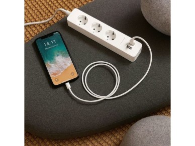 Xiaomi 20W Power Strip with Switch / 3 Power Outlets / 1 USB / 2 USB Type-C / 1.4m Cable / White