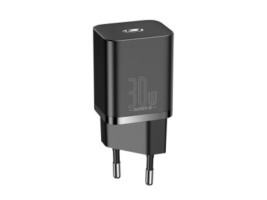 Carregador de parede Baseus Super Si PD 30W 1x USB-C preto