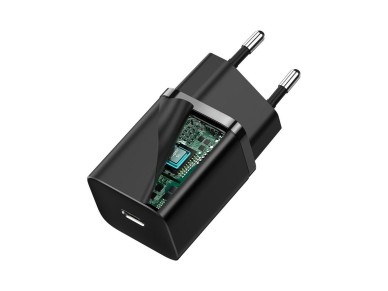 Carregador de parede Baseus Super Si PD 30W 1x USB-C preto
