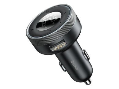Baseus transmiter FM Enjoy Bluetooth MP3 car charger black