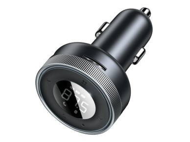 Baseus transmiter FM Enjoy Bluetooth MP3 car charger black