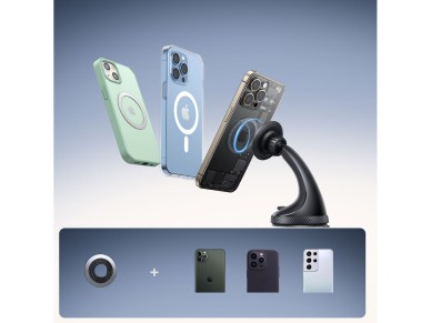 Suporte magn�tico para carro Joyroom JR-ZS406 para para-brisa/painel de instrumentos - preto