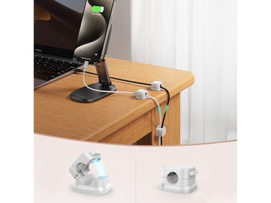 Organizador de cabos magn�tico Joyroom JR-ZS368 - branco (6 unidades)