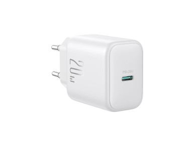 Carregador de rede Joyroom JR-TCF20 USB-C PD 20W - branco Carregador de rede Joyroom JR-TCF20 USB-C PD 20W - branco