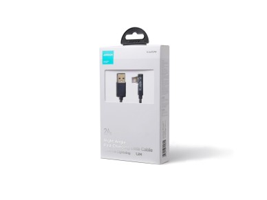 Cabo para jogos Joyroom S-UL012A6 Lightning (angular) / USB-A (reto) 2.4A 1.2 m - azul Cabo para jogos Joyroom S-UL012A6 Lightning (angular) / USB-A (reto) 2.4A 1.2 m - azul