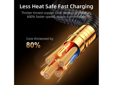 Cabo para jogos Joyroom S-UL012A6 Lightning (angular) / USB-A (reto) 2.4A 1.2 m - azul Cabo para jogos Joyroom S-UL012A6 Lightning (angular) / USB-A (reto) 2.4A 1.2 m - azul