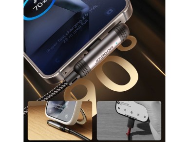 Cable USB-A - USB-C 3A de 90° Joyroom S-A56 EnjoyX Series, 1,2 m, color negro Cable USB-A - USB-C 3A de 90° Joyroom S-A56 EnjoyX Series, 1,2 m, color negro