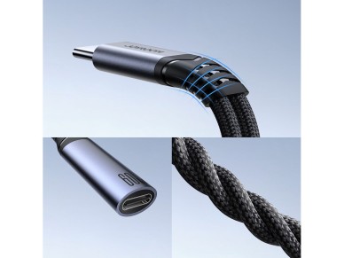 Joyroom SY-C03 USB-C to 2x USB-C 2in1 DAC adapter - black