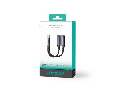 Joyroom SY-C03 USB-C to 2x USB-C 2in1 DAC adapter - black