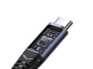 Joyroom SY-C03 USB-C to 2x USB-C 2in1 DAC adapter - black