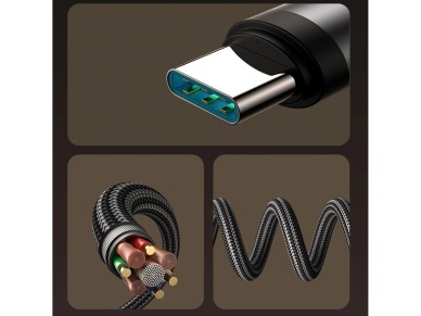 Cable USB-C Joyroom S-A56 EnjoyX Series 90� - USB-C 60 W 1,2 m - negro