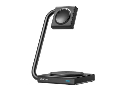 Joyroom JR-WQN05 15W MagSafe / Qi 2in1 inductive charger foldable - black Joyroom JR-WQN05 15W MagSafe / Qi 2in1 inductive charger foldable - black