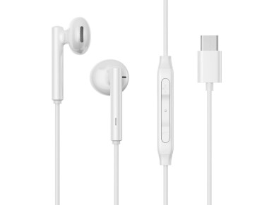 Joyroom JR-EC05 USB-C in-ear headphones - white