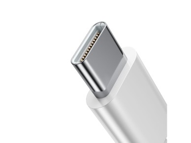 Fones de ouvido intra-auriculares Joyroom JR-EC05 USB-C - brancos