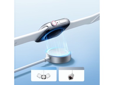 Joyroom S-IW007 3-in-1 cable USB-A magnetic charger - Lightning 1.2m - white Joyroom S-IW007 3-in-1 cable USB-A magnetic charger - Lightning 1.2m - white